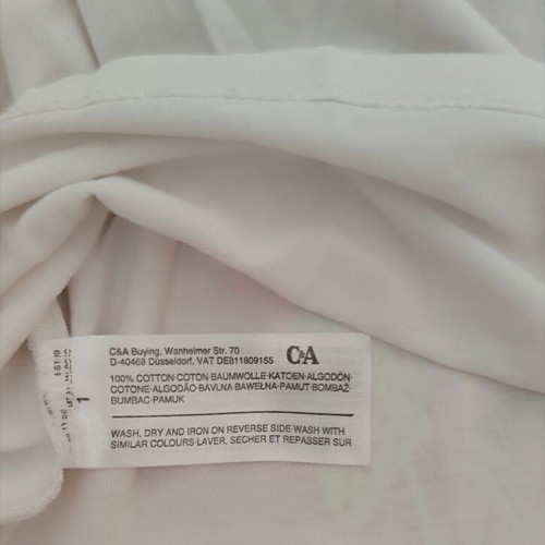 C&A girls' set used, size 104 cm, white and green