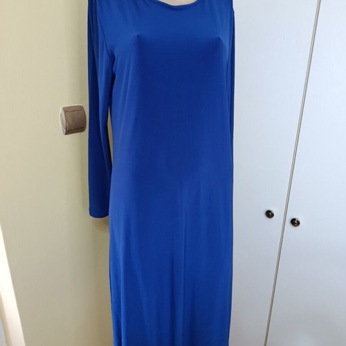 Blue Royal Midi Dress New with Long Sleeve