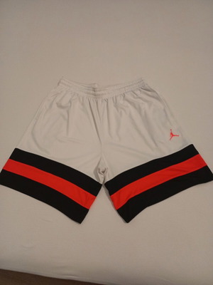 Jordan athletic shorts, white and red, XXL, new