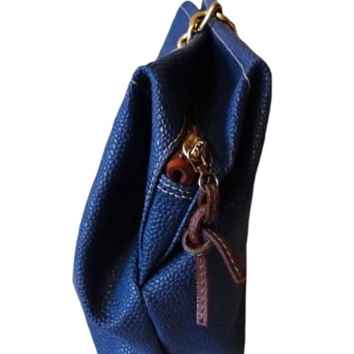 Ripani leather toiletry bag new, blue