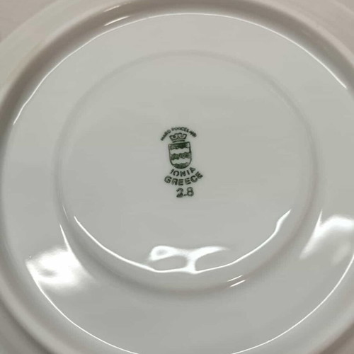 Set of 12 porcelain cups with saucers Jacobs Ionia used