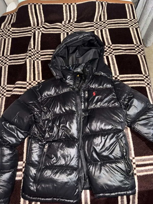 Ralph Lauren The Gorham Glossed Down Jacket σαν καινούργιο, μαύρο, μέγεθος L