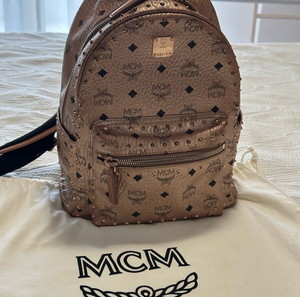 MCM backpack Metallic Pink Rucksack