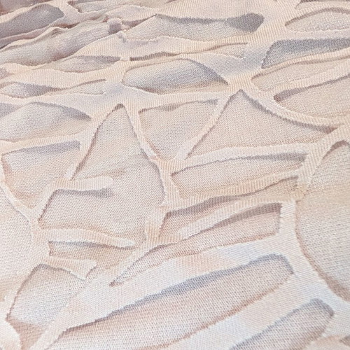 Pink summer blouse one size like new with transparent layered design