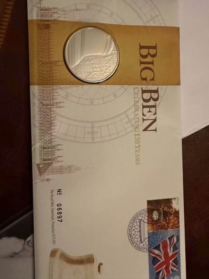Big Ben Commemorative Medal Cover by Royal Mail and Royal Mint new