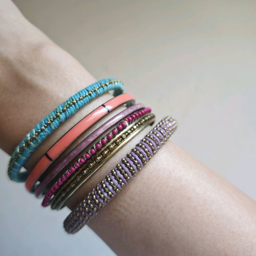 Summer bracelet set used, multicolored