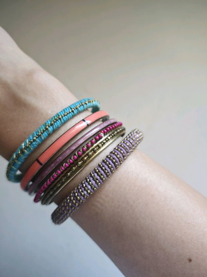 Summer bracelet set used, multicolored