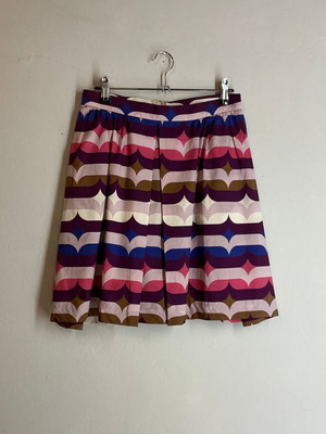 Skirt multicolor size L like new, 100% cotton