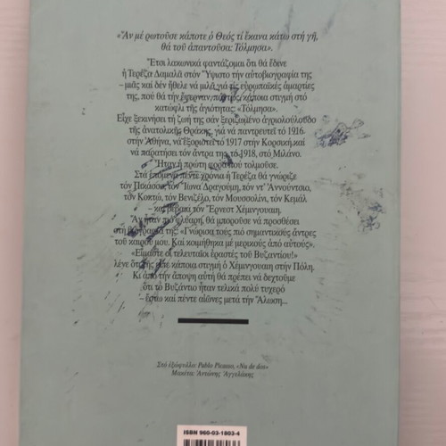 Tereza historical novel like new, Greek edition