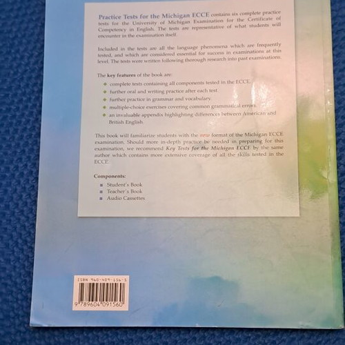 Practice Tests for the Michigan ECCE Teacher's Book by C.N. Grivas
