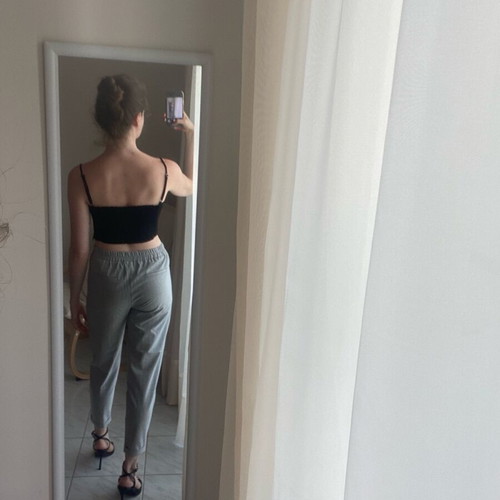 Bershka grey trousers size S like new