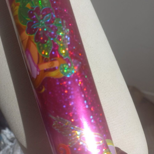 Winx Club collectible holographic roll used, 40x100 cm