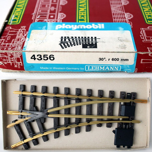 Playmobil 4356 LGB G Lehmann 30 Degree Manual Left Hand Switch Track new