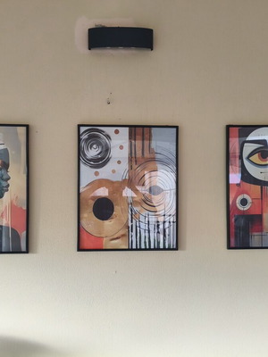 Canvas set in frames 40x50 cm used, 3 pieces