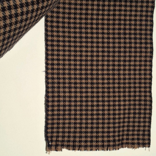 Checked scarf brown dark blue like new