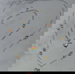 Χειροποίητο μαγικό σετ κολιέ και βραχιόλι με πολύχρωμες λεπτομέρειες