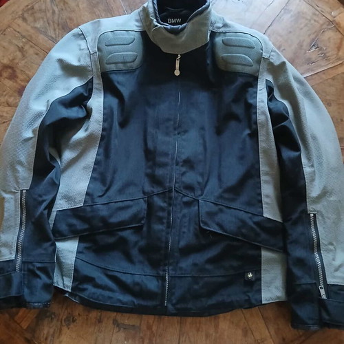 BMW Motorcycle Jacket No 46 Used Black with Gray Details