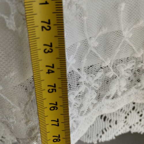 Boho dress size S used, white with lace detail