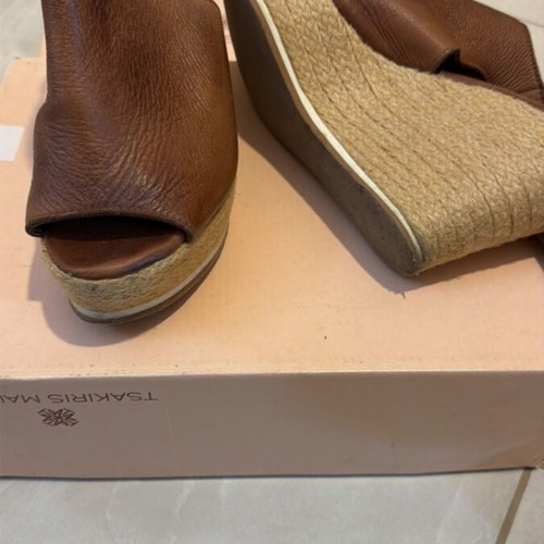 Tsakiris Mallas platform sandals, size 39, brown