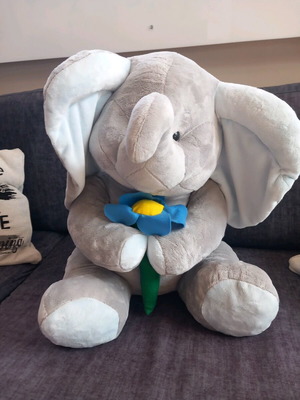 Plush elephant 50 cm new, ideal maternity gift