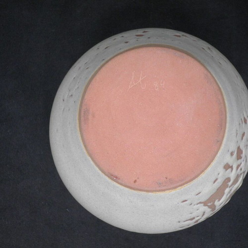 Decorative ceramic set used signed "At 84"