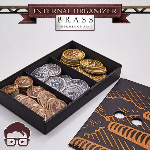 Brass Birmingham Board Game Organizer new, 3D printed insert