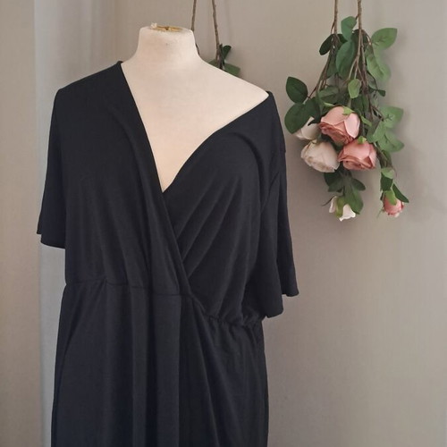 Esmara Black Maxi Wrap Dress used, XL/XXL