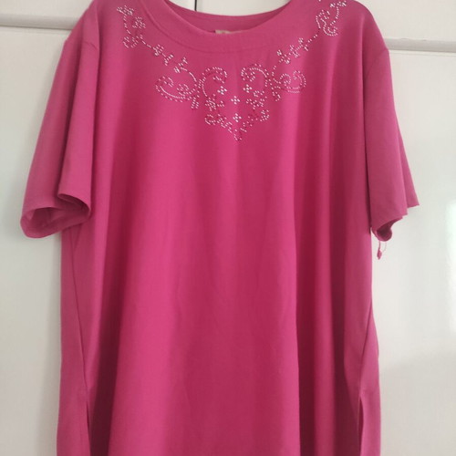 Γυναικεία μπλούζα Viscoze List Woman XXL, ροζ