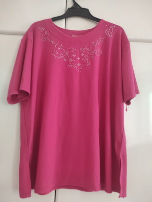 Γυναικεία μπλούζα Viscoze List Woman XXL, ροζ