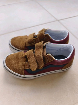 Vans kids old school size 30.5 like new brown