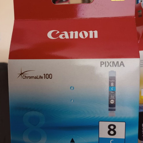 Canon Pixma Genuine Ink Cartridges new, pack of 8 sealed