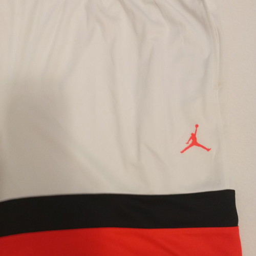 Jordan athletic shorts, white and red, XXL, new
