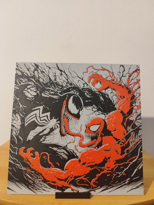 Venom VS Carnage Hueforge 3D printed embossed new