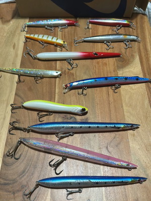 Tsurinoya and Savage Gear fishing lures set
