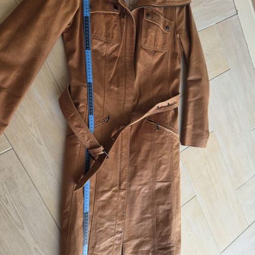 Maurices leather coat like new, brown, size XS