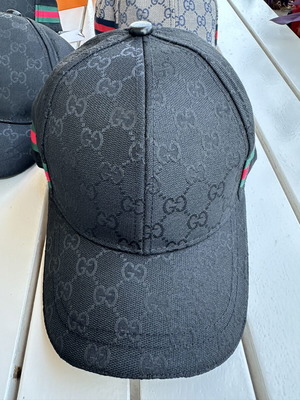 Gucci black cap, one size