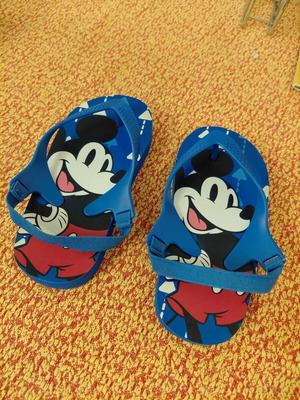 Children's flip-flops new, size 24, blue