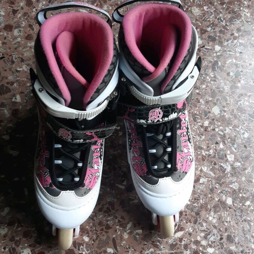 Athlopaidia roller skates like new, adjustable sizes 34-37