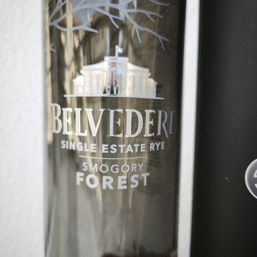 Set of 5 premium empty vodka bottles like new