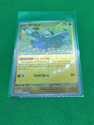 Drilbur 85/162 Temporal Forces 2024 Pokemon Reverse Holo TCG κάρτα καινούργια, αυθεντική