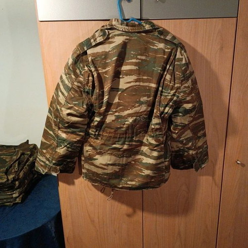 Greek camouflage jacket used size M