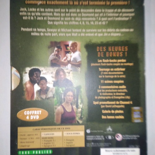 Lost Season 2 Part 1 DVD used with subtitles and 4 discs