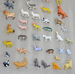 Animal figures used, set