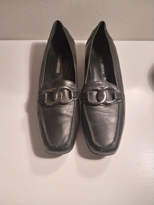 Gianna Kazakou leather moccasins, size 40, black