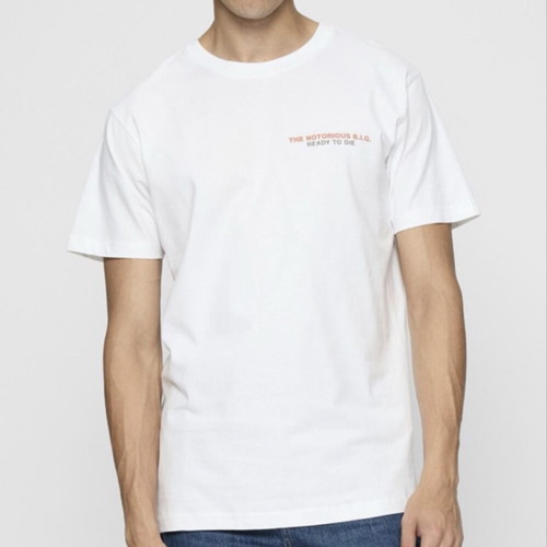 Mister Tee Notorious BIG T-shirt, white, size L
