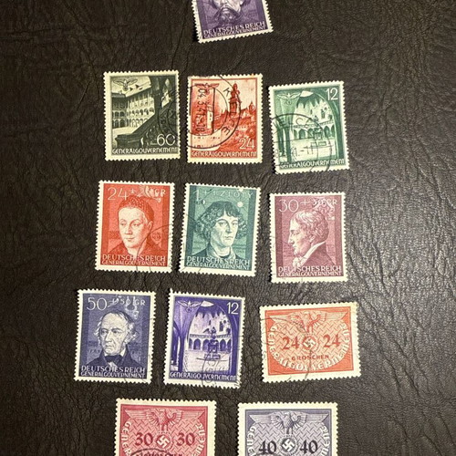 Generalgouvernement collectible stamps set of 12, new