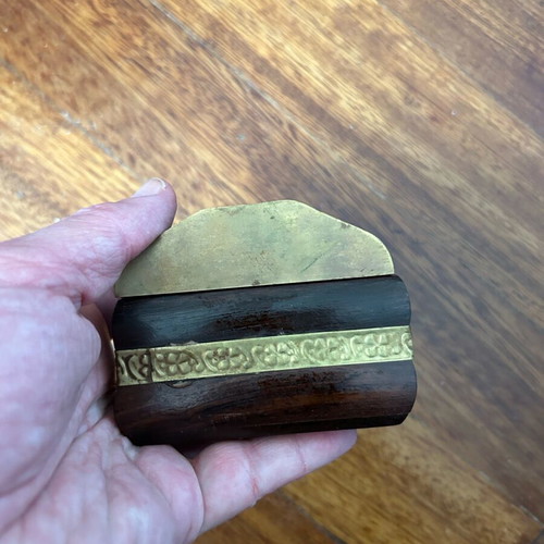 Decorative wooden jewelry box with velvet lining handmade vintage like new