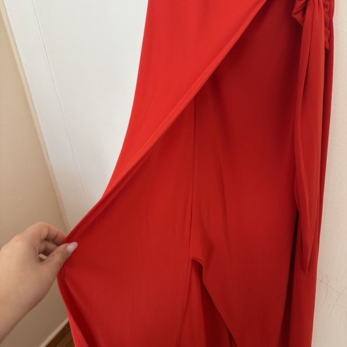 Lynne red maxi summer dress like new, size L