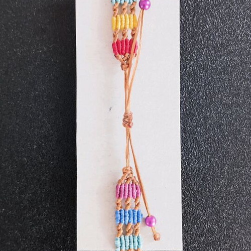 Handmade macrame bracelet new, multicolored
