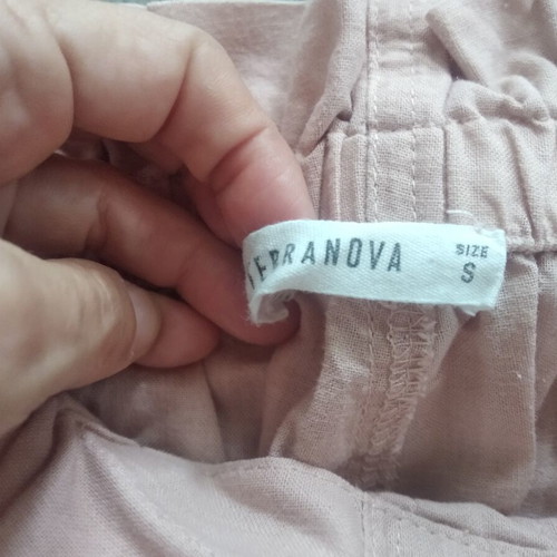 Pink Terranova high-waisted pants like new, linen type, size S